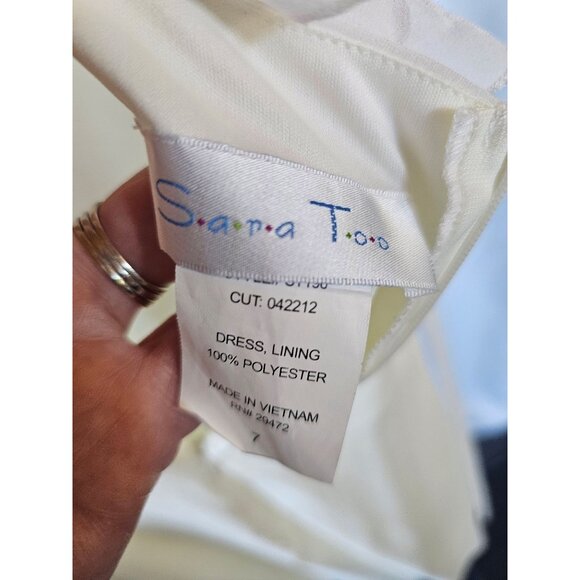 White Chiffon Child's Dress - Picture 5 of 5